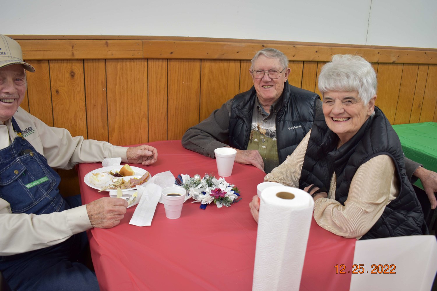 Members of Knights of Columbus Jay Harris Council 8620 and Ladies Auxiliary in Warsaw serve the council’s 37th annual Christmas Dinner on Dec. 25, 2022. Volunteers served between 350 and 400 meals to people who were hungry, homebound or otherwise in need of a good meal and cheerful company on Christmas Day.